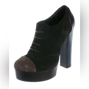 Barney’s New York Colorblock Lace Up Platform Shoes Size 7